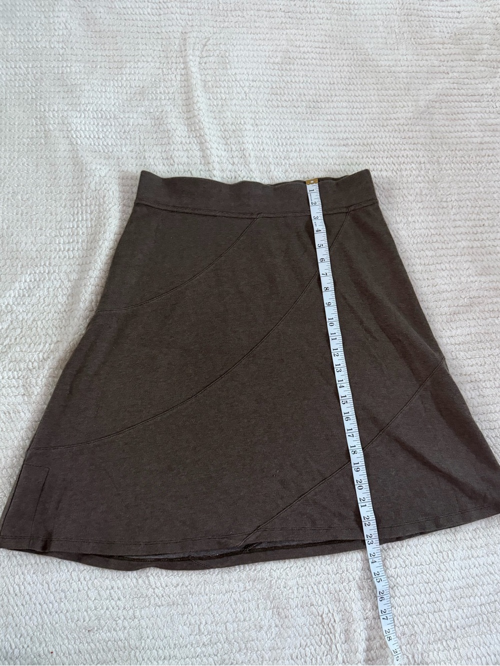 Horny Toad Dark Brown A-Line Skirt